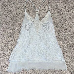 Miss Me lace tank top